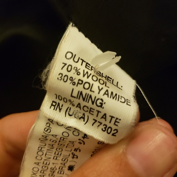 ZARA BASIC WOOL COAT JACKET DRESSY GREY GRAY BLACK - Picture 8 of 8